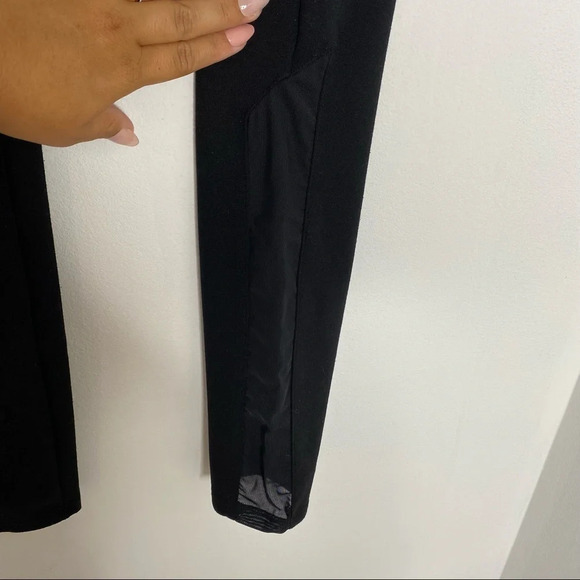 Assets By SPANX Black Mesh Panel High Rise Tummy Control Leggings Size Medium - Picture 8 of 11